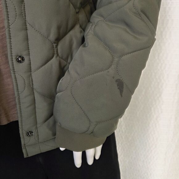 VANS MTE Board Jacket Women’s M/L Olive Hooded Puffer Retail $120 - Picture 10 of 13